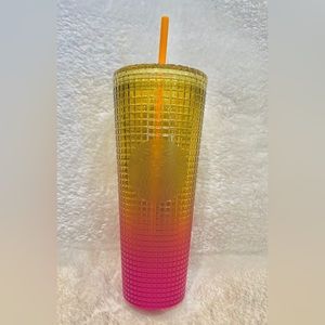 Starbucks Summer Yellow & Pink Tumbler